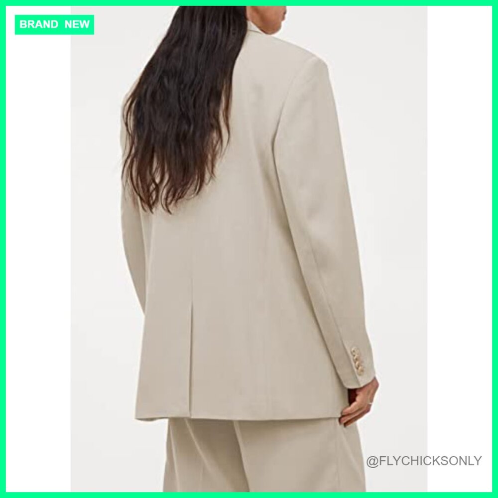 Polyester Notch Collar Blazer Jacket For Business… - image 2